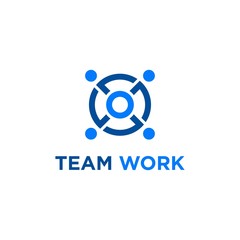 people group, teamwork logo design