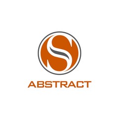 abstract hexagon monogram initial vector design