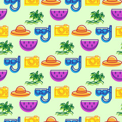 summertime seamless pattern