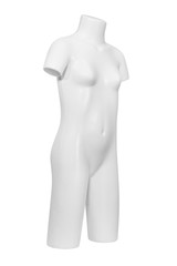 Gloss color mannequin isolated