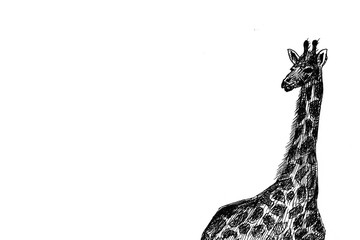 giraffe graphics. Africa. picture
