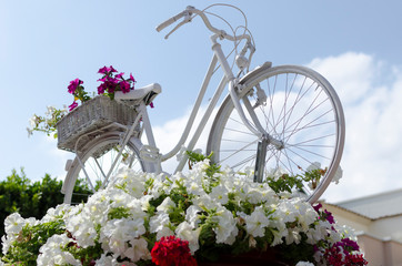 bicicleta blanca