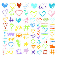 design chalk vector textures hand drawn textures