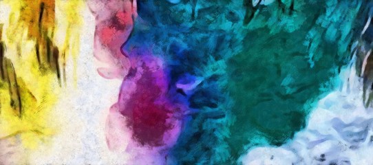 Abstract watercolor background, bright warm colors