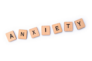 The word ANXIETY