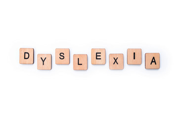 The word DYSLEXIA