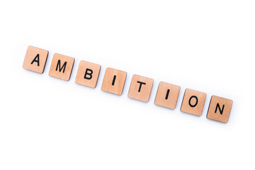 The word AMBITION