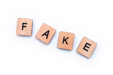 The word FAKE