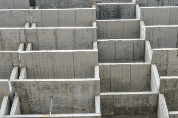 Construction of concrete building