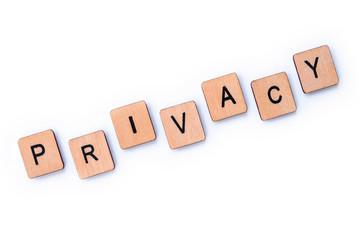 The word PRIVACY
