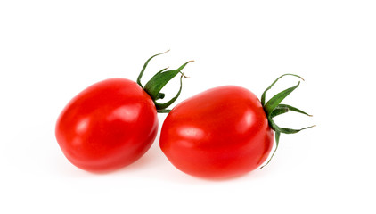 .tomatoes on white background