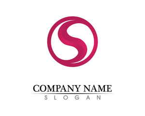 Business corporate letter S logo design vector