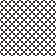 Fototapeta premium Seamless geometric checkerboard cross pattern background