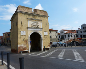 Fototapeta premium Gates of Santa Maria in Chioggia, Veneto, Italy 