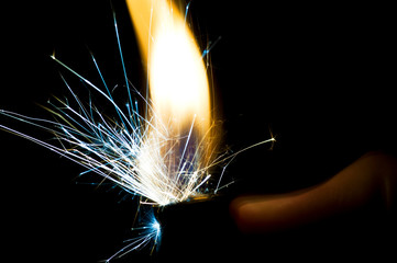 moment of the lighter igniting