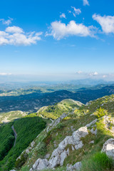 The scenic viewpoint is at the top of a high mountain.