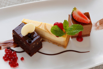 assorted french pastries as dessert platter