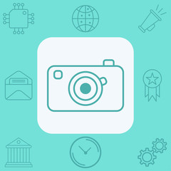 Camera vector icon sign symbol