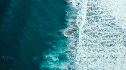 Aerial Perspective of Waves and Coastline of Great Ocean Road Australia - 259443216