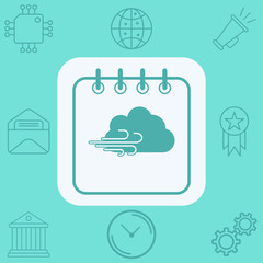 Calendar vector icon sign symbol