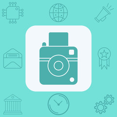 Camera vector icon sign symbol