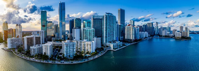 Fotobehang Miami Skyline © Seven Palms Studio