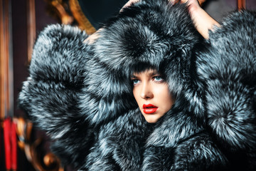 glamour fur coat