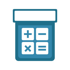 Isolated calculator icon image. Vector illustration design