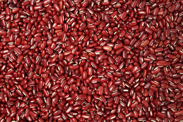 Adzuki beans background from directly above