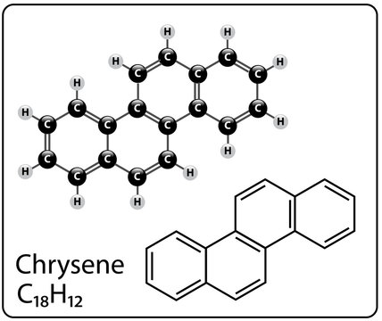 Chrysene Molecule Structure