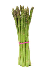 Asparagus on white background