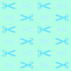 Scissors pattern. Various applications