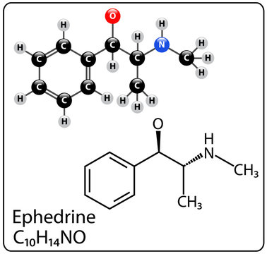 Ephedrine Molecule Structure