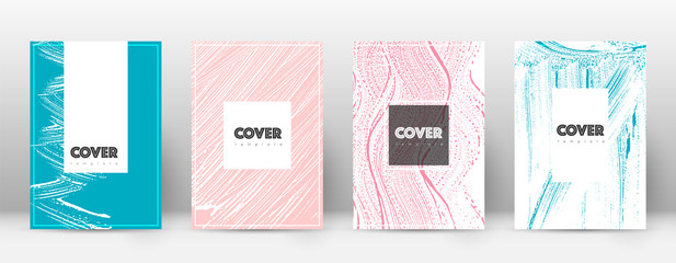 Cover page design template. Hipster brochure layou