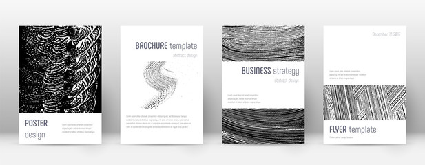 Cover page design template. Minimalistic brochure 