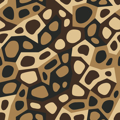 Geometric camouflage vector. Military camo seamless pattern. Background in sand and brown  Desert color. 