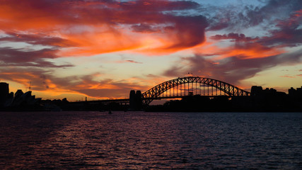 Sydney Harbor at sunset