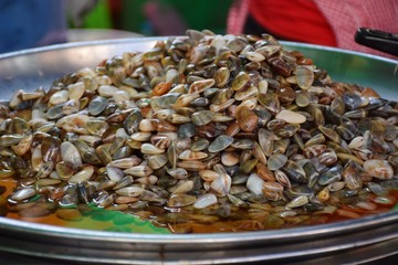 Marinaded salt clam.