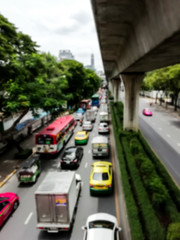 Traffic on the highway.
