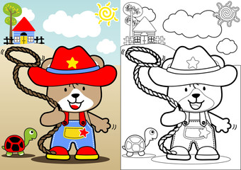 funny cowboy cartoon