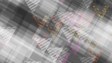 Grunge Geometric Seamless Pattern. Triangles, Points, Lines of Different Shades. Element of Creative Background, Packaging, Textiles, Wallpaper. Sporty Fashion Pattern.