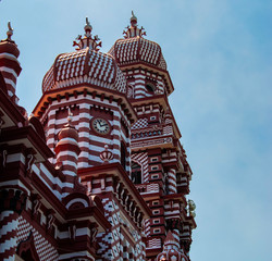 Red Mosque in Colombo in Sri Lanka