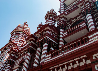 Red Mosque in Colombo in Sri Lanka