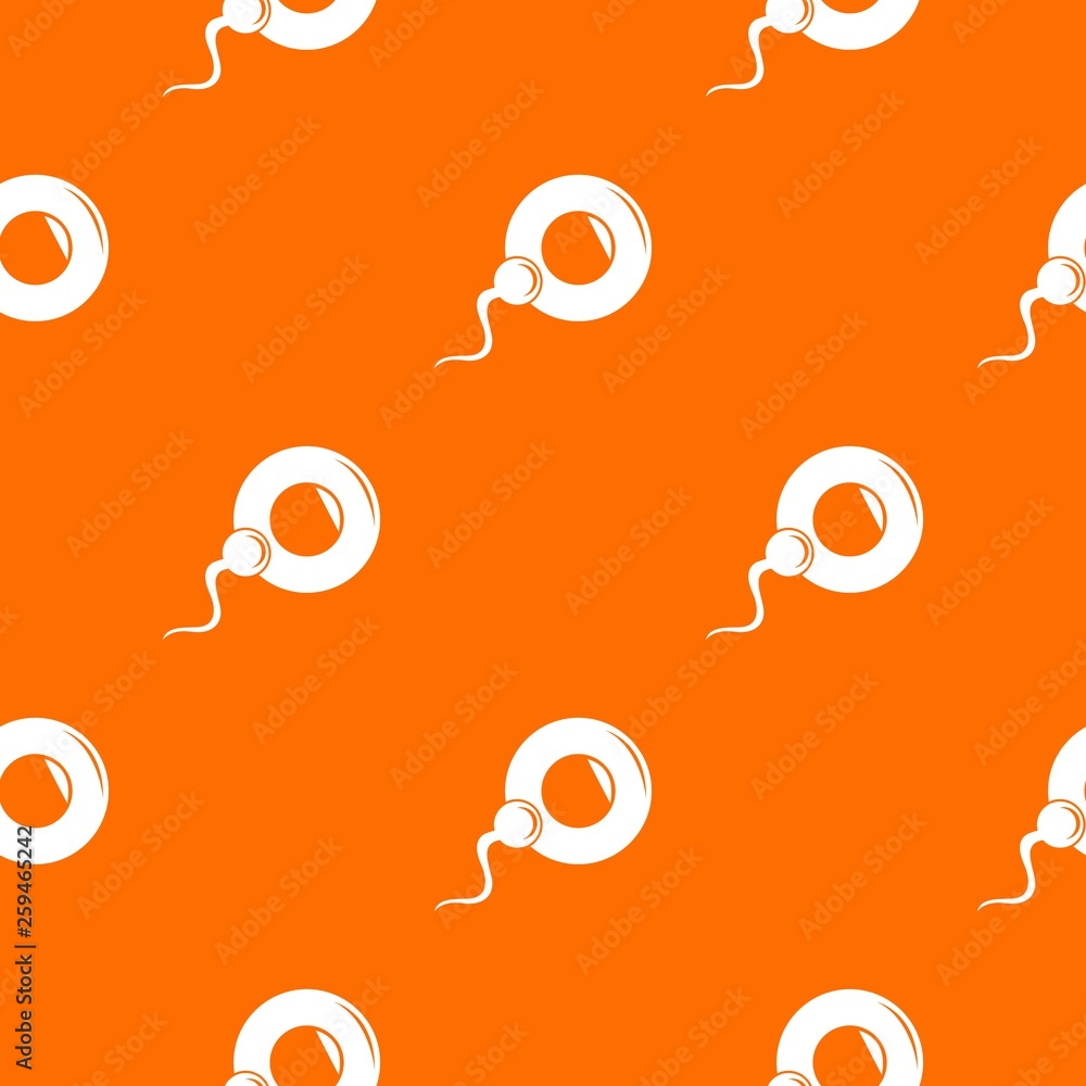 Poster fertilization egg pattern vector orange for any web design best