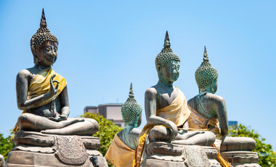 Sitting Buddha in the Seema Malaka temple in colombo
