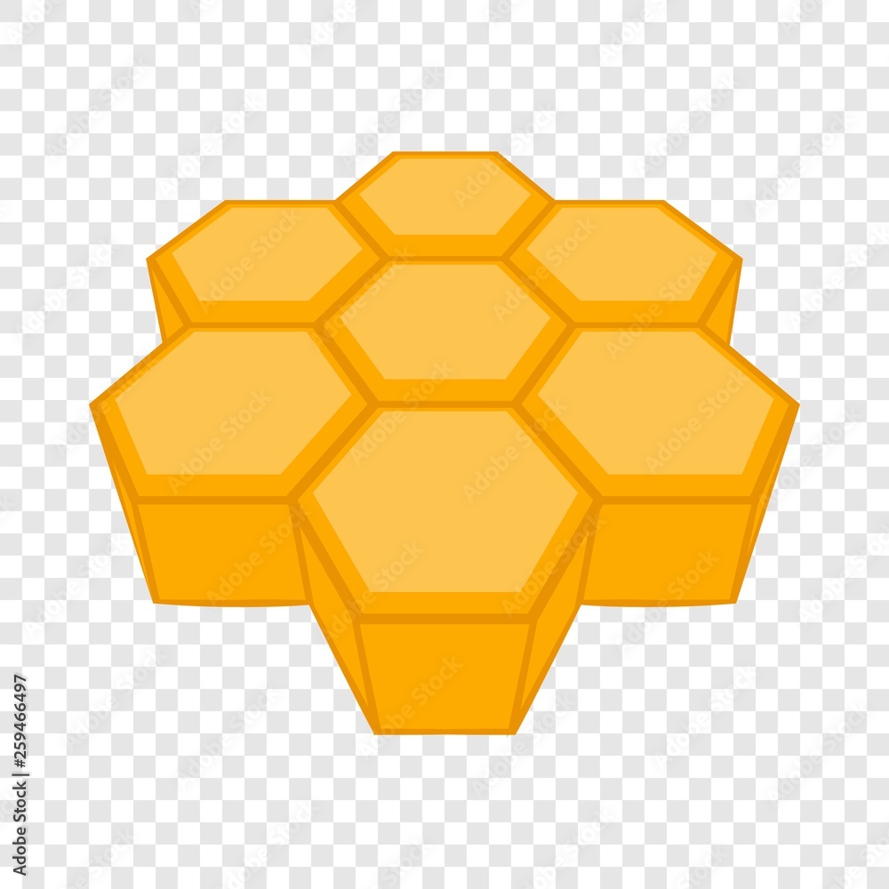 Poster honeycomb icon in cartoon style isolated on background for any web design
