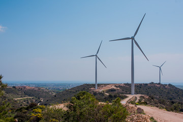 Windmills in Larnaca Cyprus