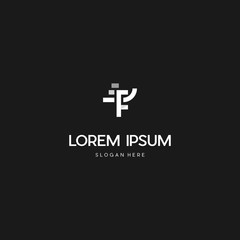 F abstract logo vector icon illustration design. F letter abstract design line minimalist graphic logo template