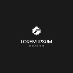 F abstract logo vector icon illustration design. F letter abstract design line minimalist graphic logo template