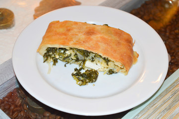 Visiting restaurant 'Lvivski pliacky' in Kyiv, Ukraine on April 1, 2018. 